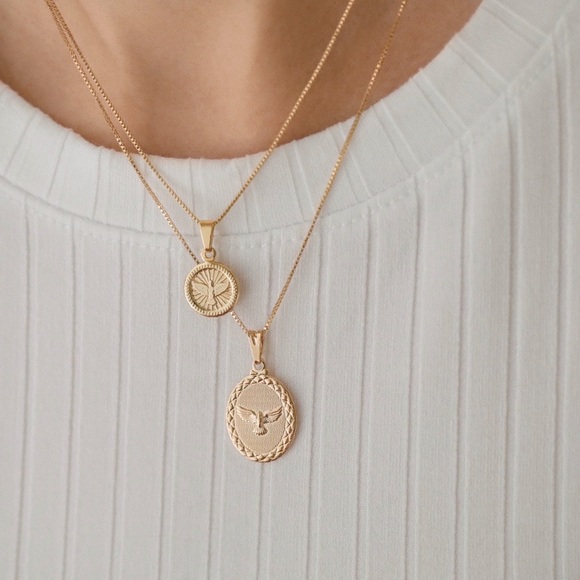 Dove Spirit Necklace | 18k Gold Filled - Picture 2 of 8